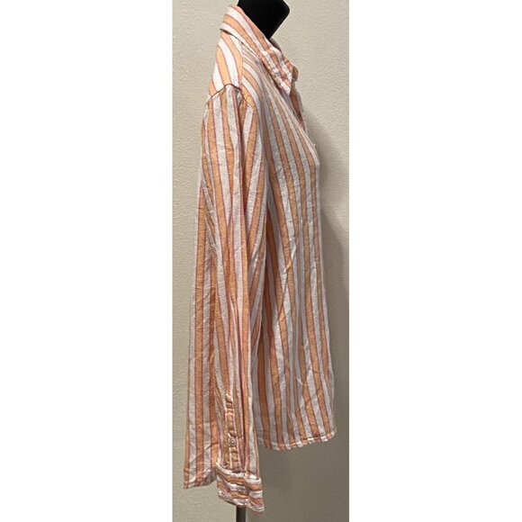 Universal Thread Goods Co. Womens Size S Relaxed Fit Blouse Striped - Picture 7 of 10